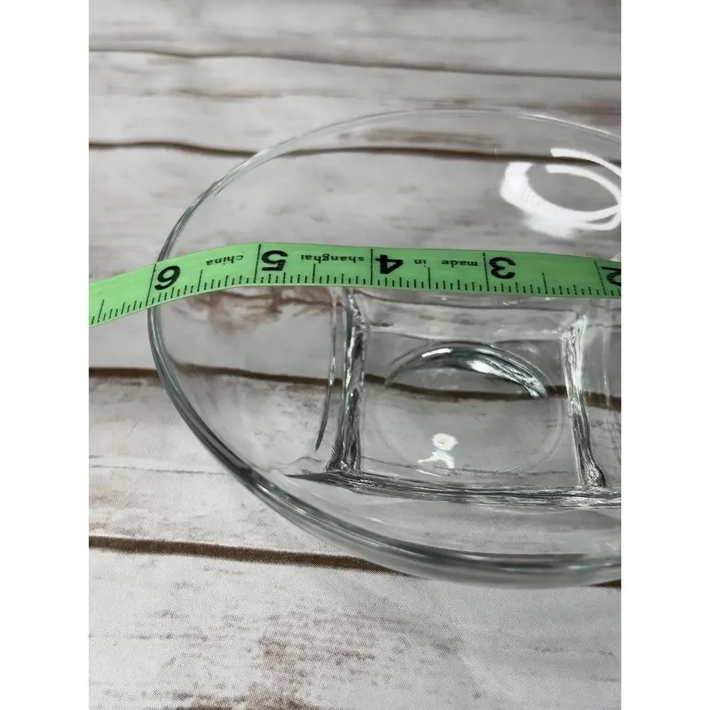 Hazel-Atlas Colony‎ Clear Square Base 60s Glass Bowl Set of 4